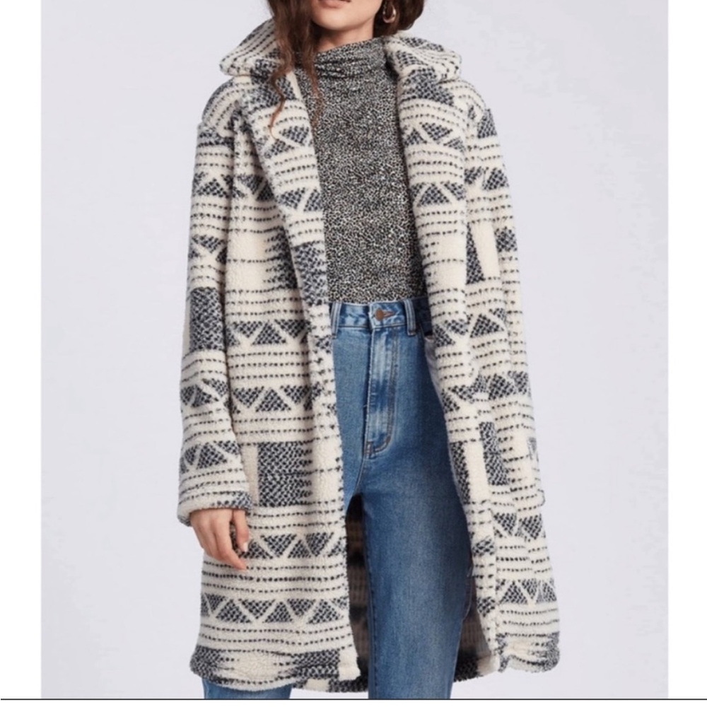 The Buckle Billabong Montreal Polar fleece long coat L - Picture 4 of 7